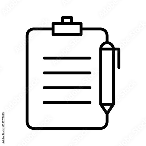 Assignment icon simple vector symbol