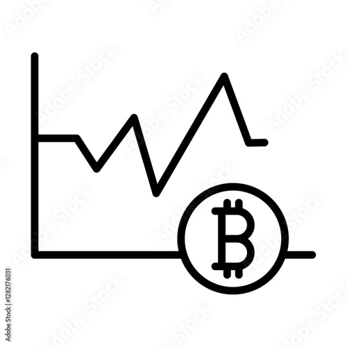 Bitcoin Evolution icon simple vector symbol