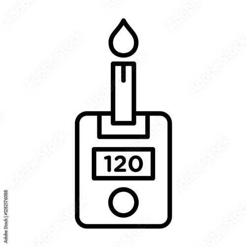 blood glucose icon simple vector symbol
