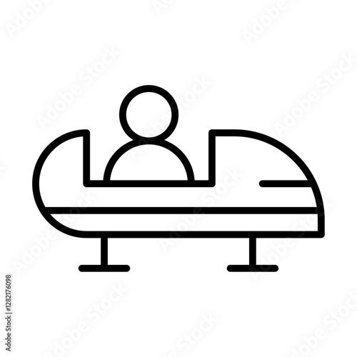Bobsleigh icon simple vector symbol