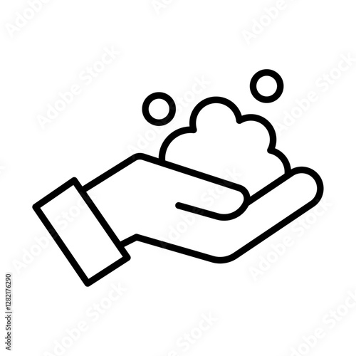 Bubbles and foam icon simple vector symbol