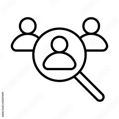 Candidate icon simple vector symbol