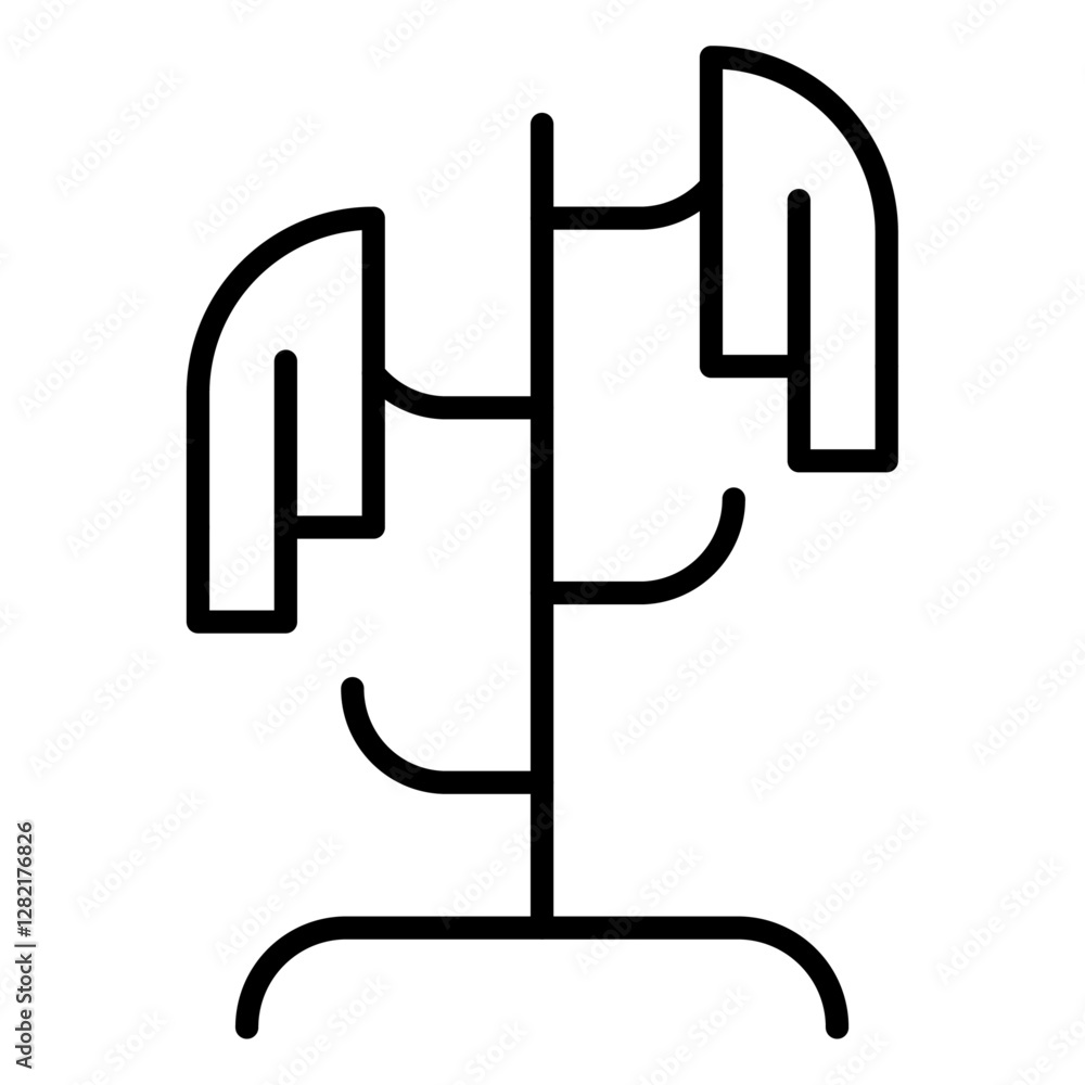 Coat Stand Icon simple vector symbol Coat Stand Icon simple vector symbol