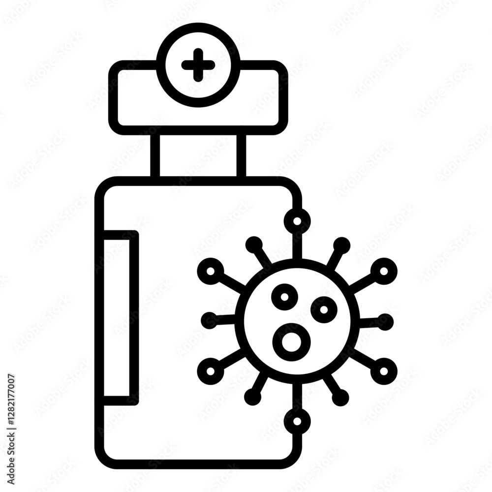 Covid 19 vaccine icon simple vector symbol Covid 19 vaccine icon simple vector symbol