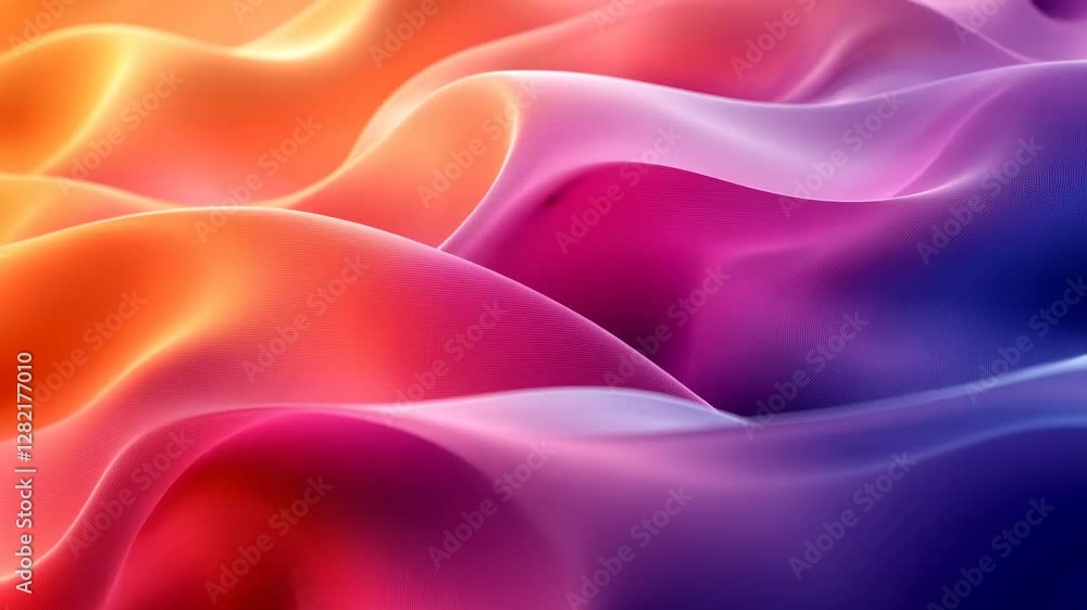 Vibrant Hues: Abstract Colorful Waves Vibrant Hues: Abstract Colorful Waves