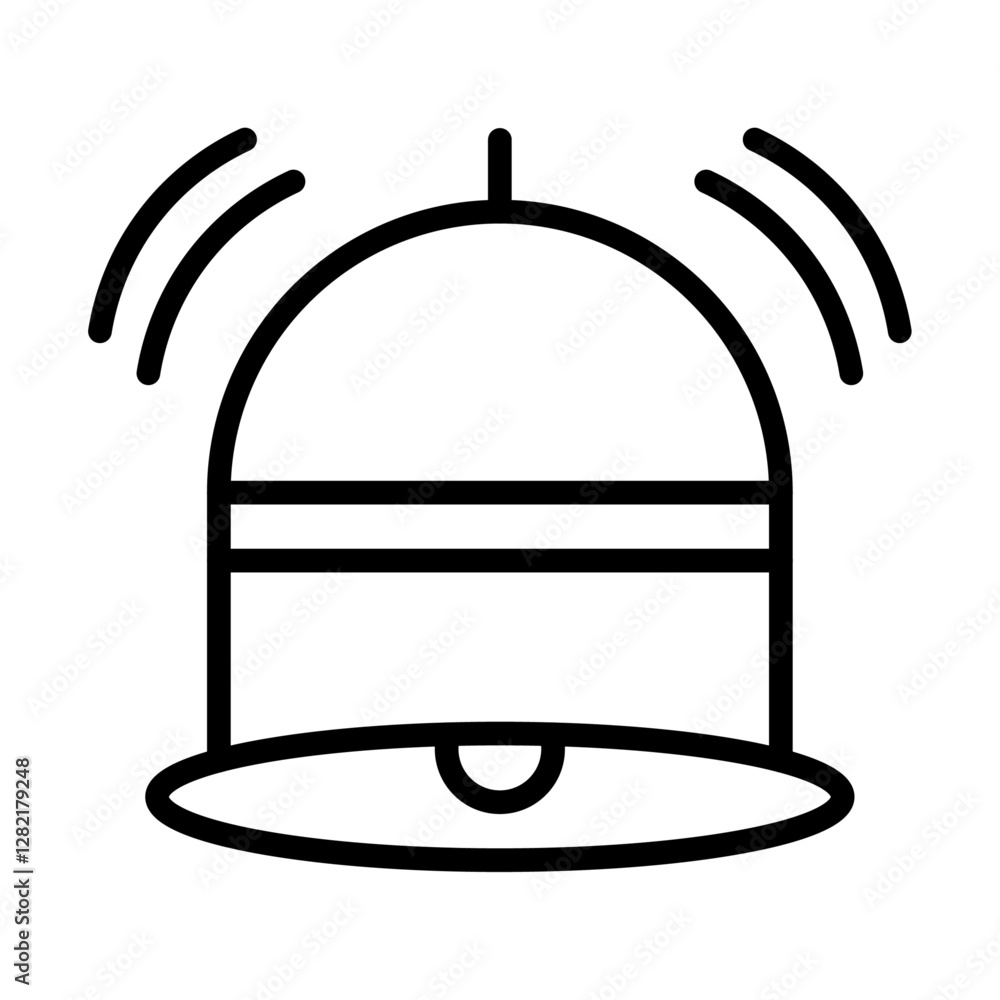 Notification icon simple vector symbol