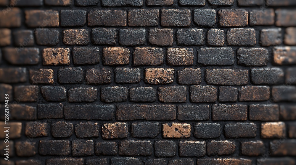 Dark brown and copper colored cobblestone wall texture background Dark brown and copper colored cobblestone wall texture background