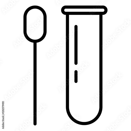 PCR Test icon simple vector symbol