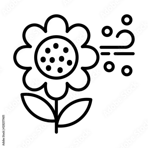 Pollen Icon simple vector symbol