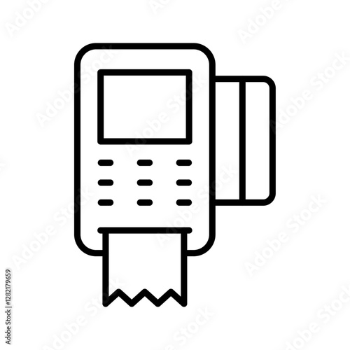 pos terminal icon simple vector symbol