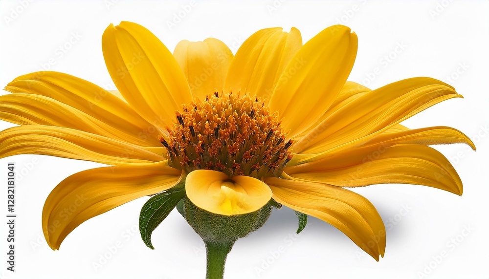 Obraz premium yellow flower isolated on white background cutout