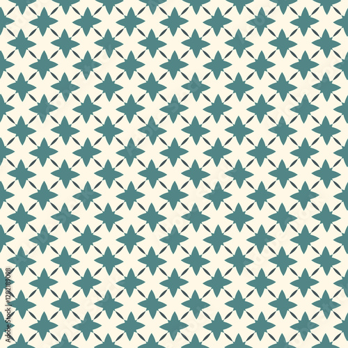 Star seamless pattern. Minimalist design ornament. Modern geometric background. Ethnic style simple geo wallpaper. Vector artistic abstract print