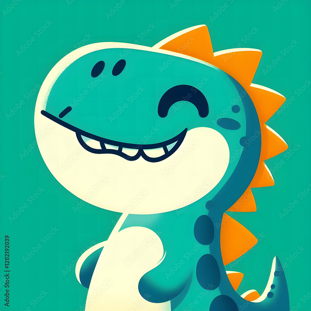 Fototapeta premium funny dinosaur cartoon