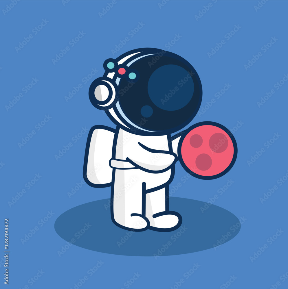 illustration of astronauts going to the moon illustration of astronauts going to the moon