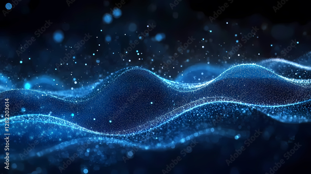Blue Wave-like Particle Flow Blue Wave-like Particle Flow