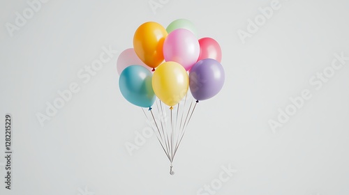 Colorful Balloons Bunch Celebration Decoration Party Fun Happy Joyful Helium Air Light Festivity Decor