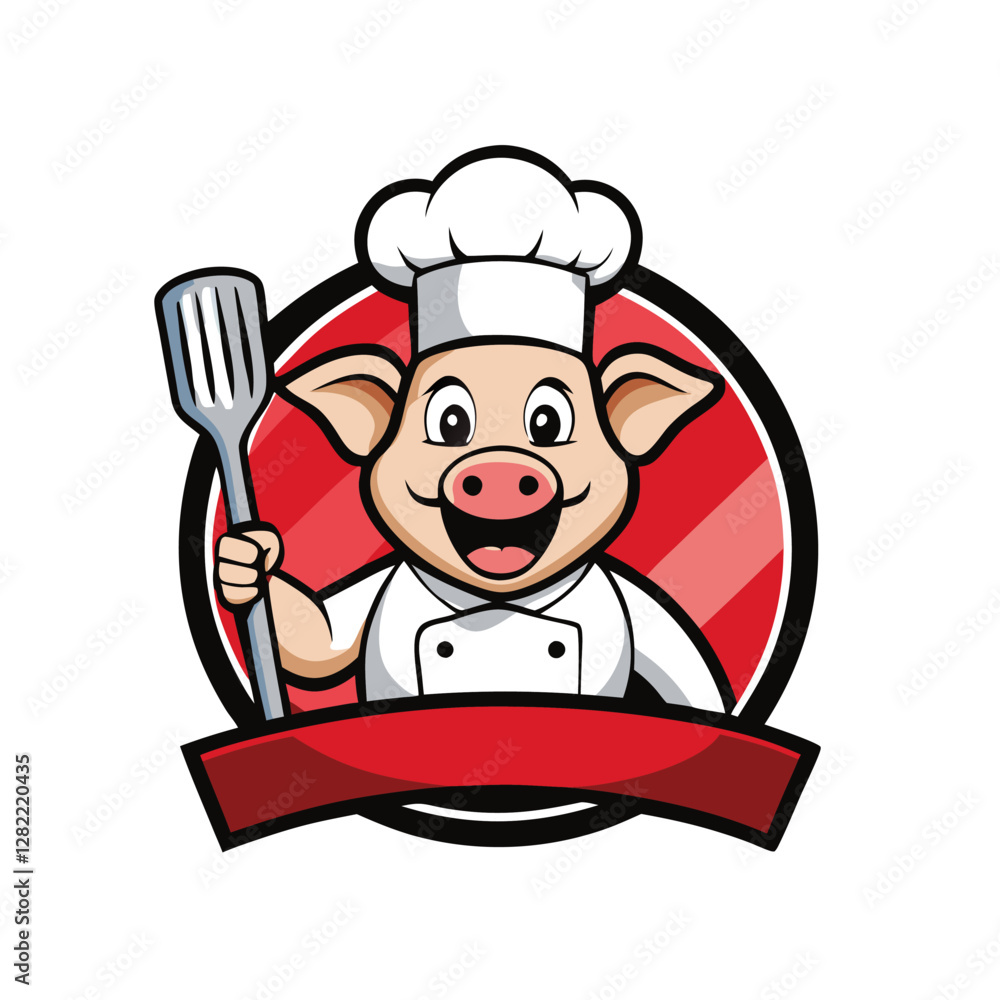 Pig Chef Cartoon with Toque and Spatula – Vector, Clipart, Line Art Illustration, Cute pig chef with a toque and spatula – vector, clipart, and line art for digital designs. Pig Chef Cartoon with Toque and Spatula – Vector, Clipart, Line Art Illustration, Cute pig chef with a toque and spatula – vector, clipart, and line art for digital designs.