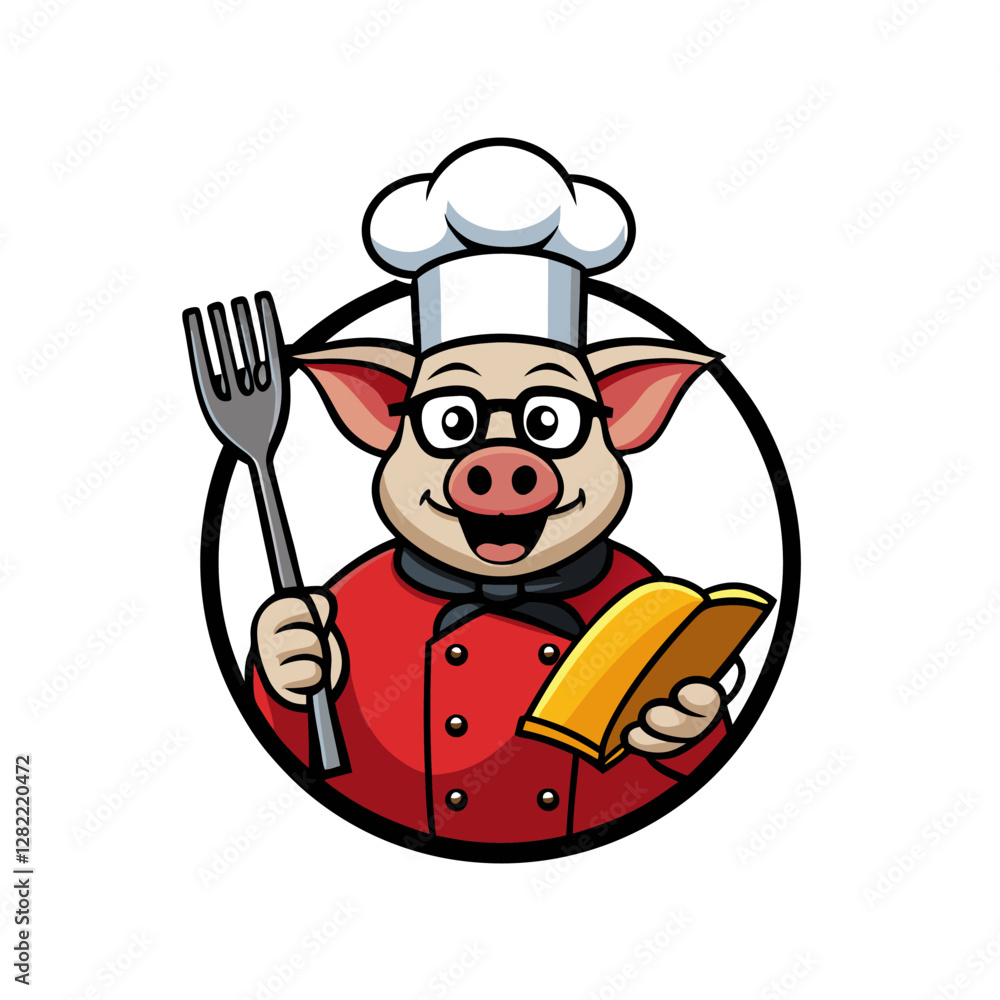 Pig Chef Cartoon with Toque and Spatula – Vector, Clipart, Line Art Illustration, Cute pig chef with a toque and spatula – vector, clipart, and line art for digital designs. Pig Chef Cartoon with Toque and Spatula – Vector, Clipart, Line Art Illustration, Cute pig chef with a toque and spatula – vector, clipart, and line art for digital designs.