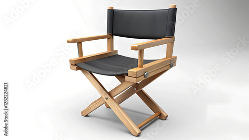 assets Sleek 3D Director's Chair Illustration