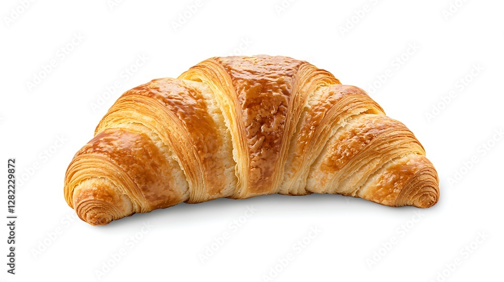 Golden Croissant Pastry Delightful Bake Isolated on White Tasty Food Tempting Goodness Baked Treat Delectable Golden Croissant Pastry Delightful Bake Isolated on White Tasty Food Tempting Goodness Baked Treat Delectable