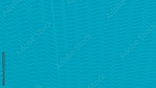 Teal blue zig zag texture pattern abstract background