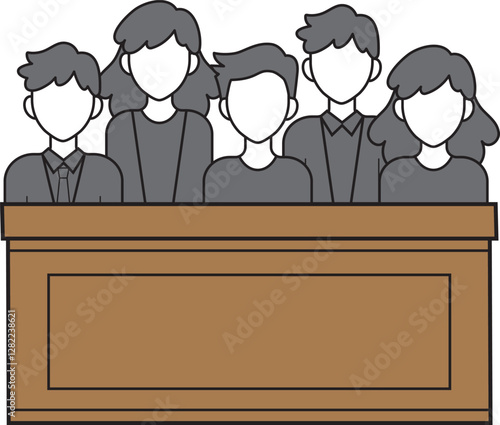 Commission, committee, governance, inspection board, investors, jury, shareholders icon