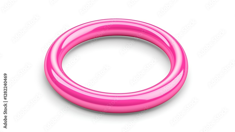 Radiant Pink Torus Shape with Smooth Surfaces for Modern Artistic Visualizations and Designs Radiant Pink Torus Shape with Smooth Surfaces for Modern Artistic Visualizations and Designs