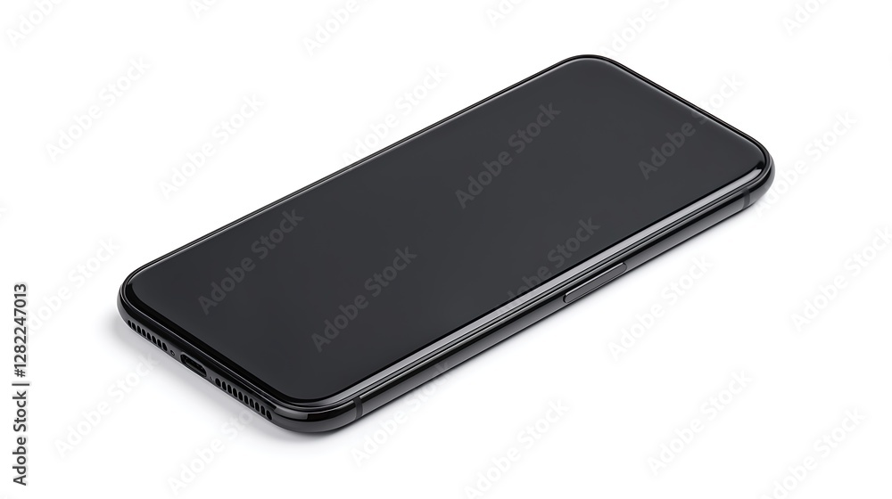 Sleek Mobile Communication Device with Blank Screen for Technology and Modern Lifestyle Application Use Sleek Mobile Communication Device with Blank Screen for Technology and Modern Lifestyle Application Use