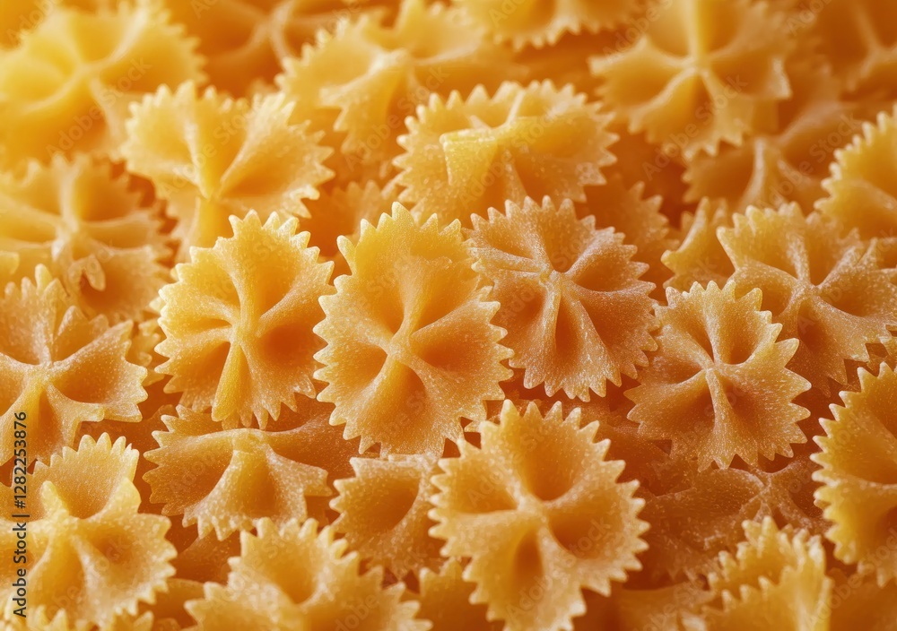 Close-up of Uncooked Pasta Shapes with Intricate Textures and Patterns Close-up of Uncooked Pasta Shapes with Intricate Textures and Patterns