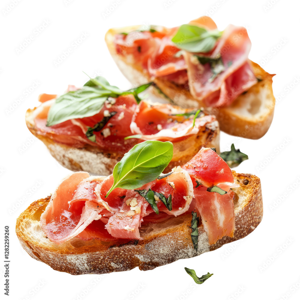 canape with salami and cheese, white background canape with salami and cheese, white background