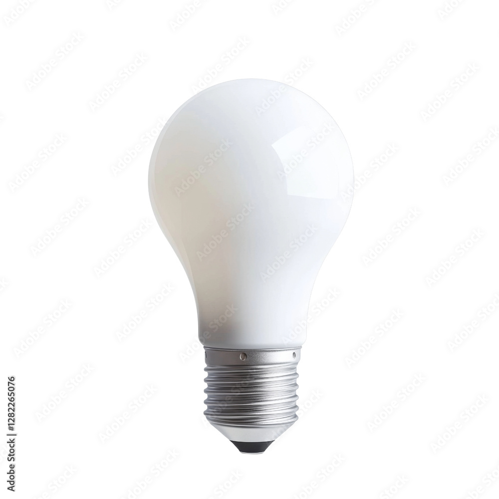 white LED light bulb with silver base, ideal for home lighting and energy efficiency. Perfect for various settings and applications white LED light bulb with silver base, ideal for home lighting and energy efficiency. Perfect for various settings and applications