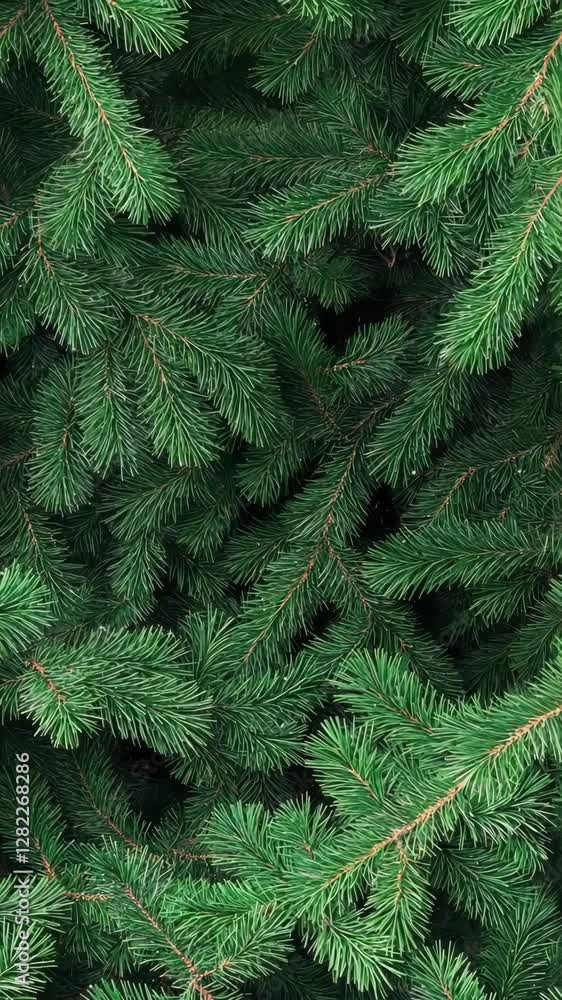 Dense green pine branches create a lush backdrop in a forest during late spring Dense green pine branches create a lush backdrop in a forest during late spring