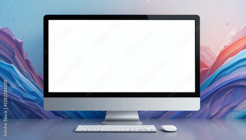 Plain website homepage with no text, ideal for web design promotions Plain website homepage with no text, ideal for web design promotions