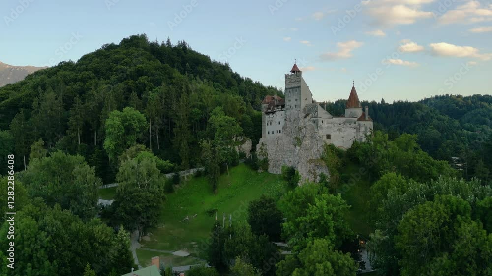 Drone video, Count Dracula's Castle, Barn Drone video, Count Dracula's Castle, Barn