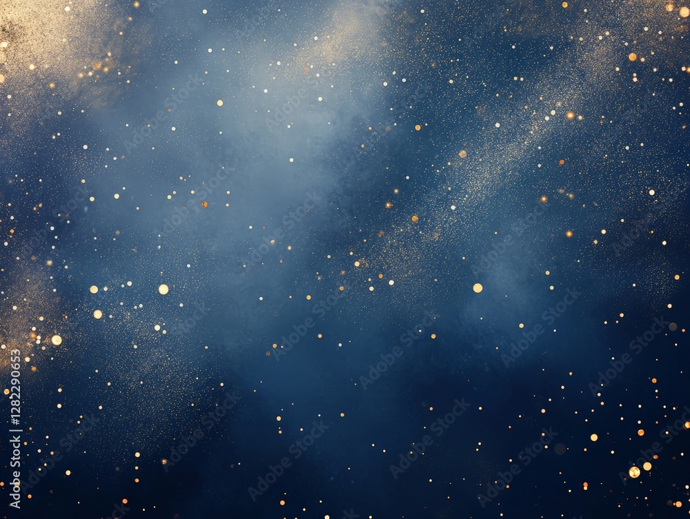Celestial sparkle starry night outer space digital art cosmic beauty wide angle astronomical wonder