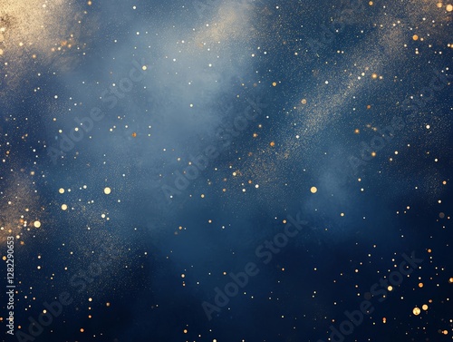 Obraz na płótnie Celestial sparkle starry night outer space digital art cosmic beauty wide angle astronomical wonder w salonie