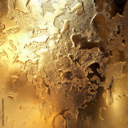 Obraz na płótnie Golden texture abstract art digital creation modern design unique patterns close-up view artistic expression w salonie