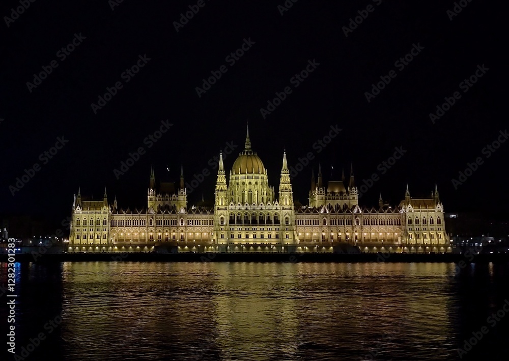 Fototapeta premium Hungarian Parliament building at night