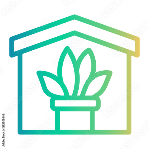 plant Line Gradient Icon