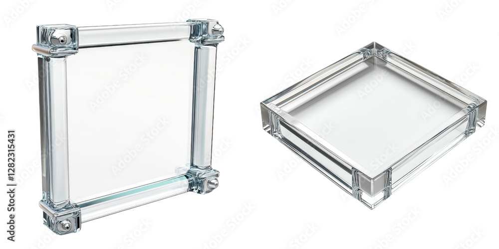 Transparent Glass Boxes with Elegant Design for Display and Storage