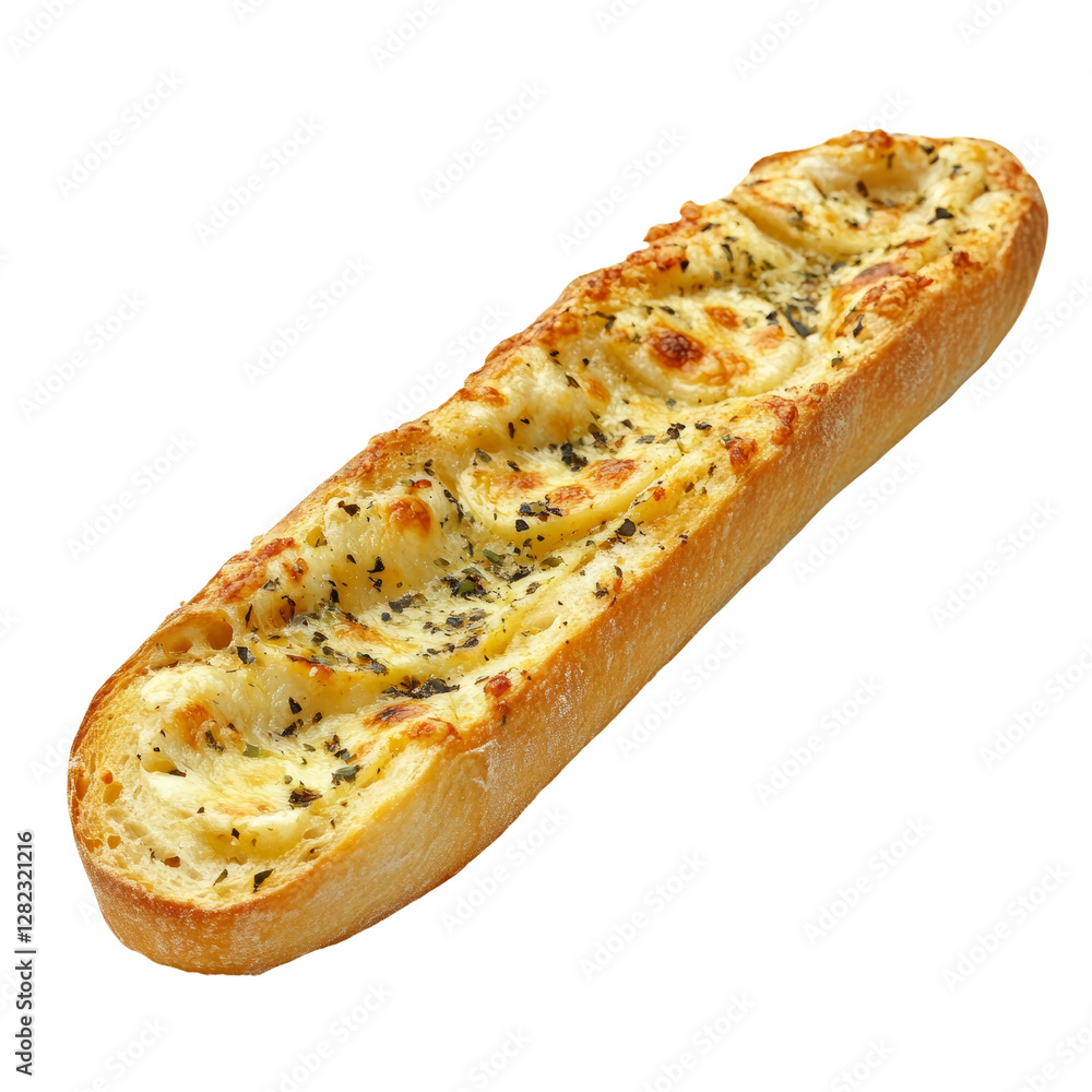 bread with garlic and cheese on a white plate on a white background bread with garlic and cheese on a white plate on a white background
