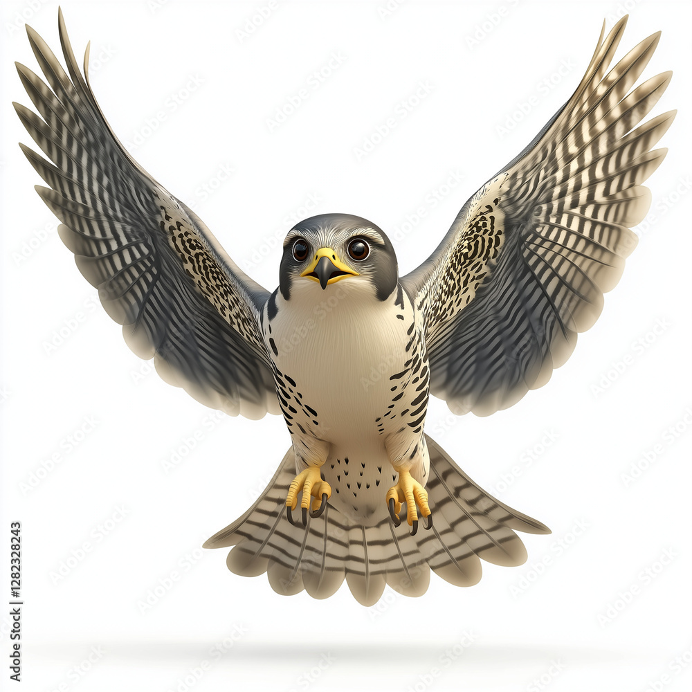 Obraz premium flying action bird