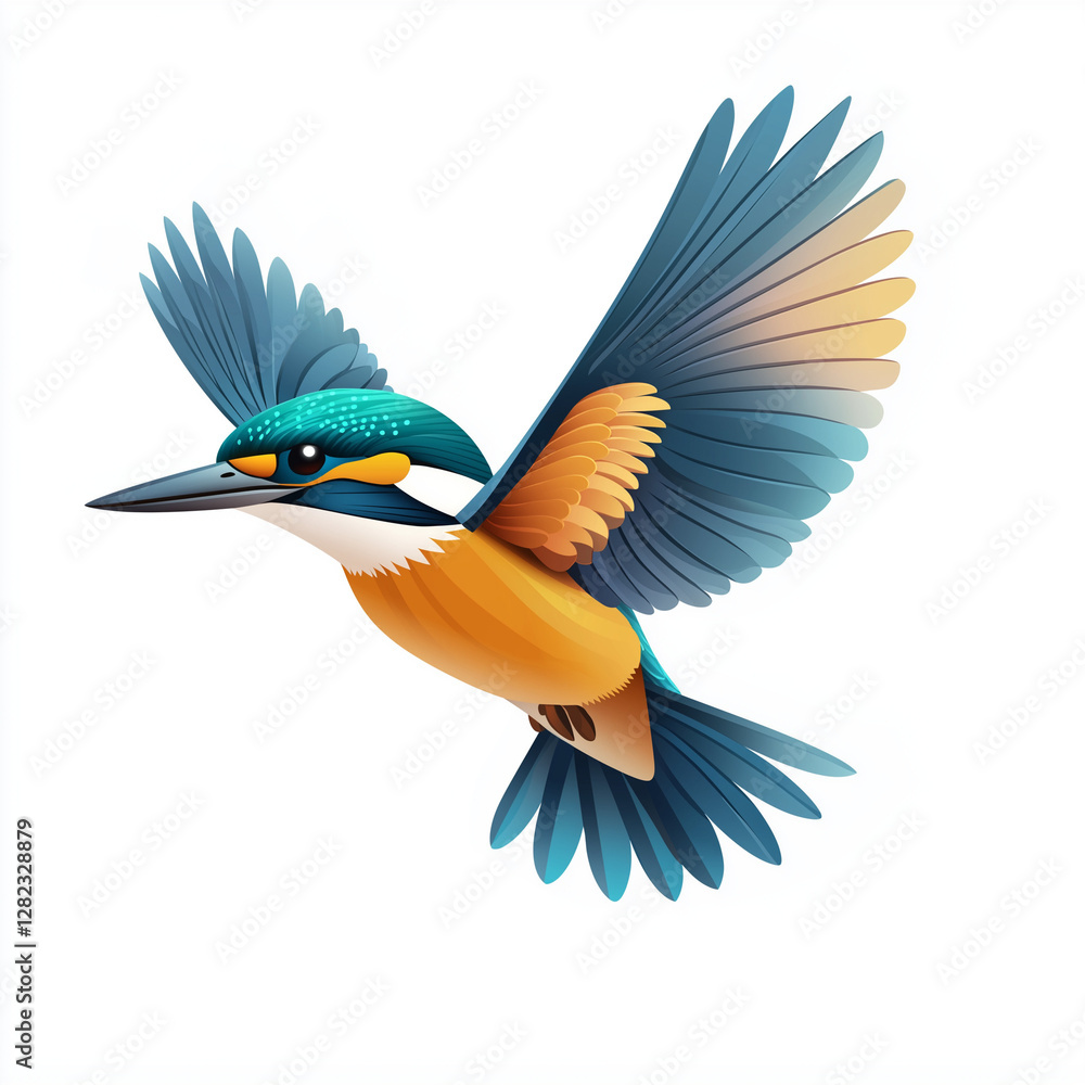 Obraz premium flying action bird