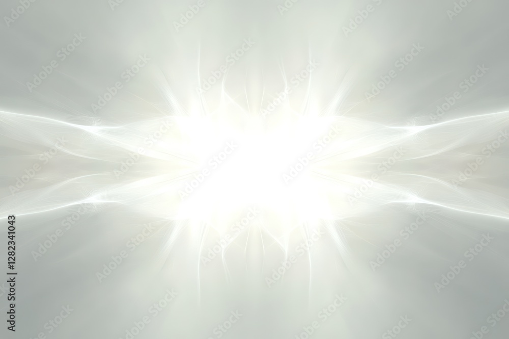 Fototapeta premium Bright light, ethereal glow, abstract background, design element