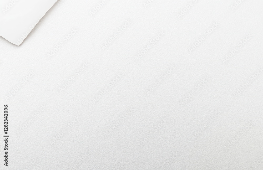 White textured paper corner closeup, blank background, website design White textured paper corner closeup, blank background, website design
