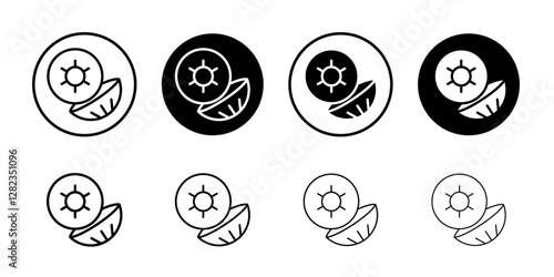 contact lenses icon Simple outline vector logo