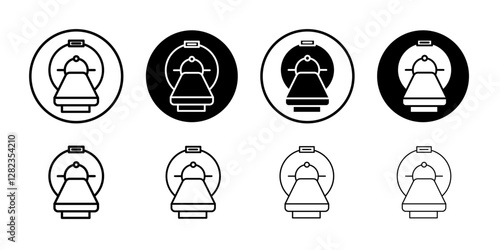 MRI icon Simple outline vector logo
