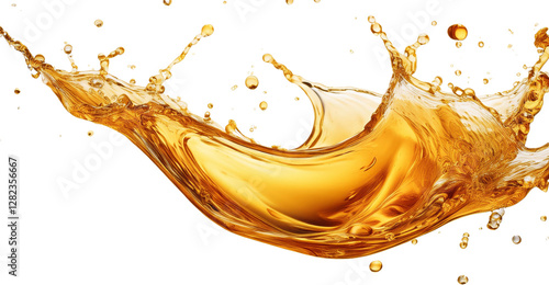 Wallpaper Mural Dynamic Splash of Golden Liquid Beverage or Oil Abstract Texture Background Torontodigital.ca