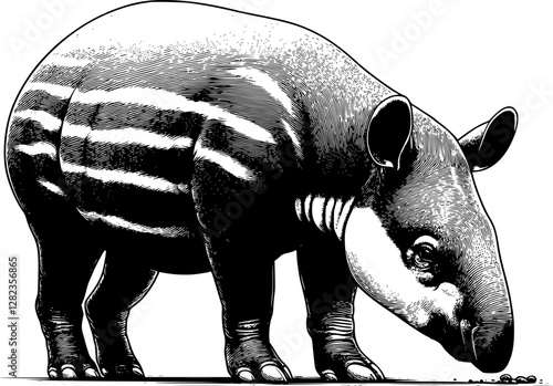 tapir vector illustration
