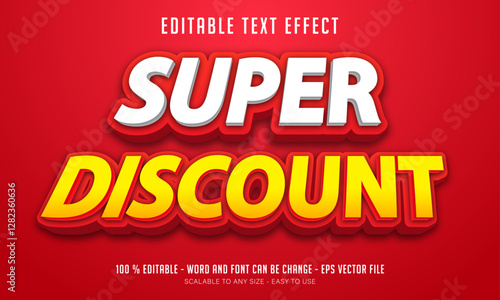 super discount editable text effect